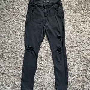 Old Navy Super Skinny High-Rise Black Jeans